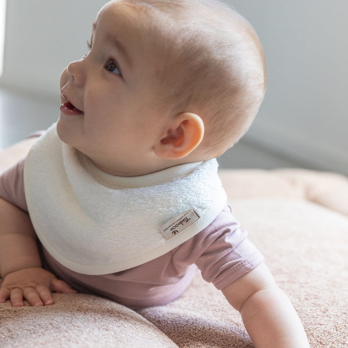 Timboo - BANDANA BIB 36x20cm - Waterproof - DAISY WHITE