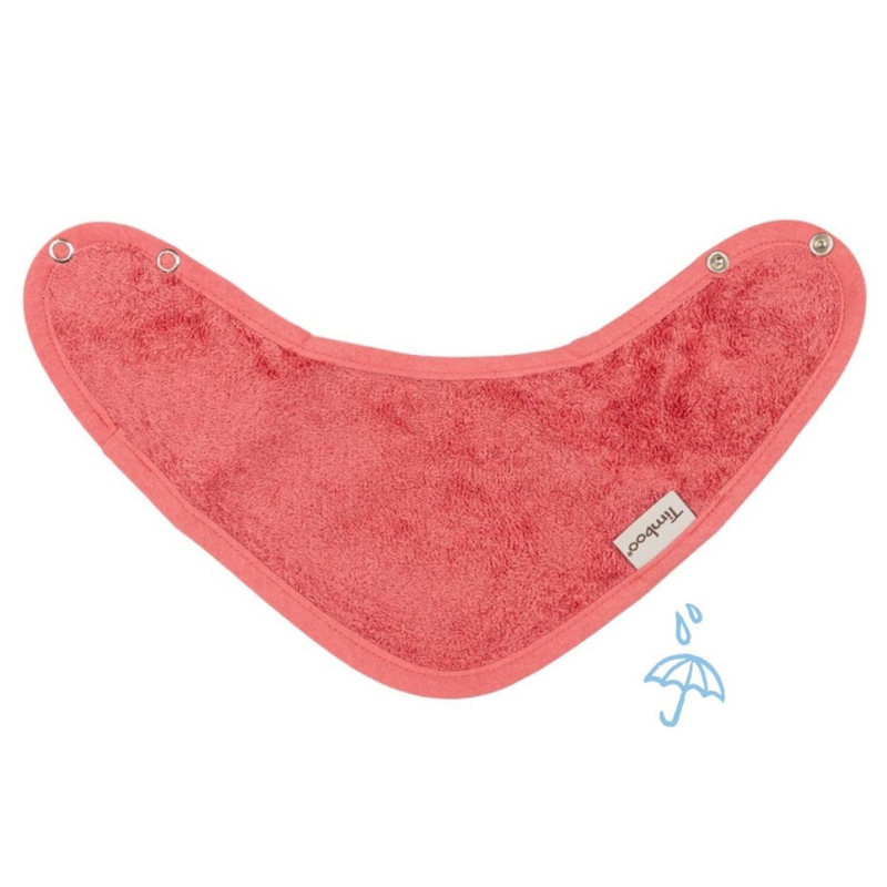 Timboo - BANDANA BIB 36x20cm - Waterproof - RASPBERRY ROSE