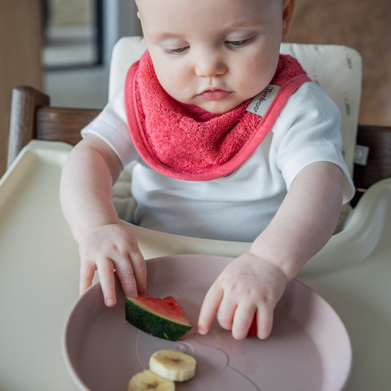 Timboo - BANDANA BIB 36x20cm - Waterproof - RASPBERRY ROSE