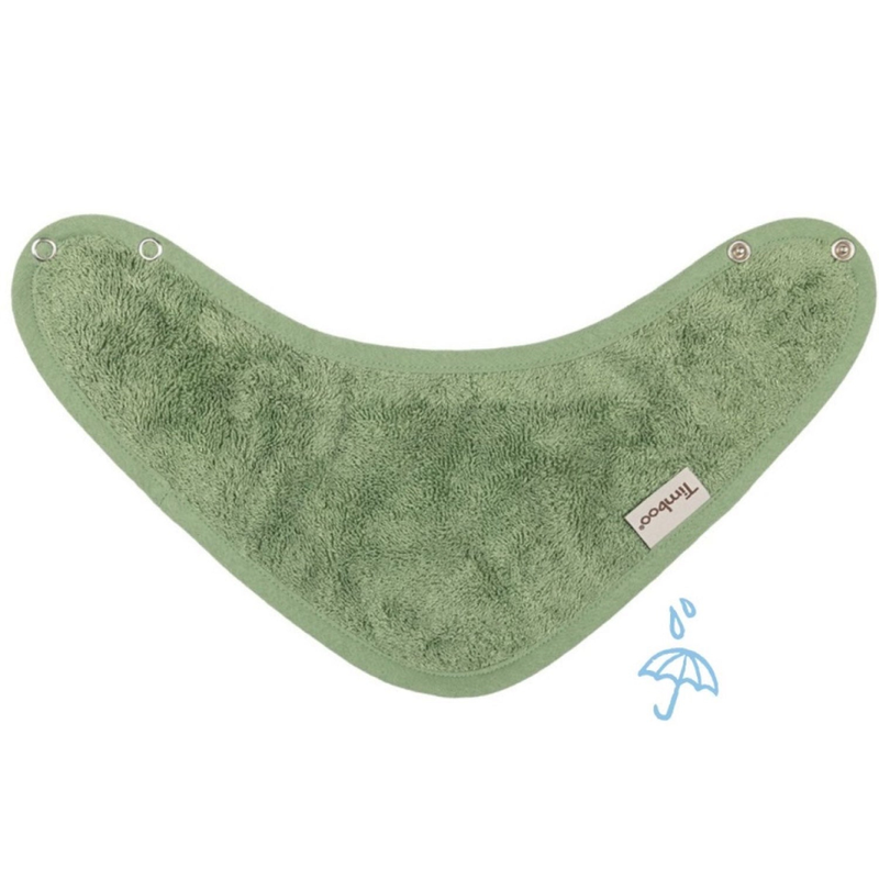 Timboo - BANDANA BIB 36x20cm - Waterproof - ALOE GREEN