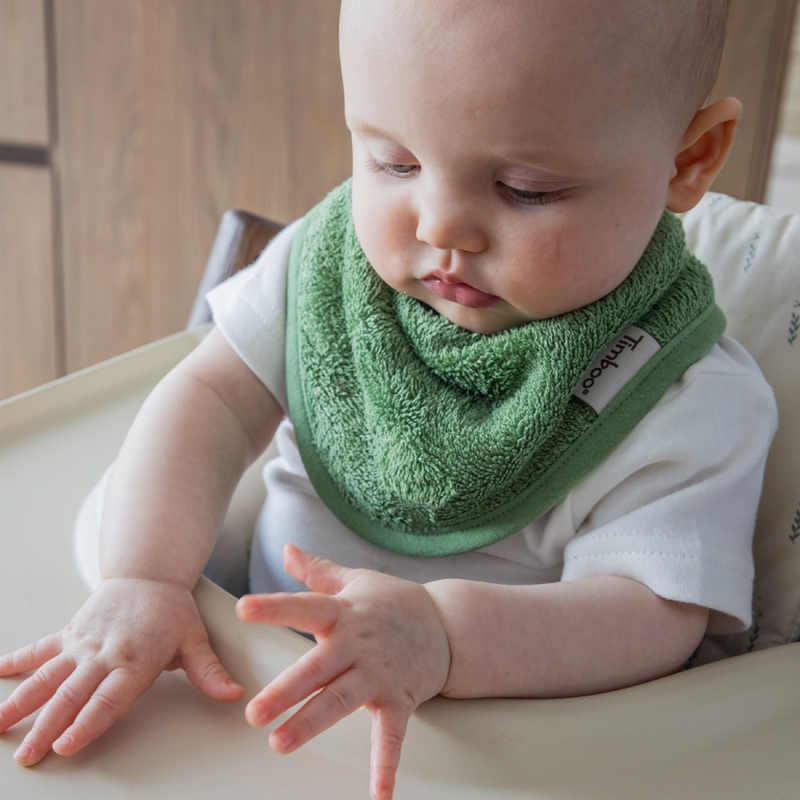 Timboo - BANDANA BIB 36x20cm - Waterproof - ALOE GREEN