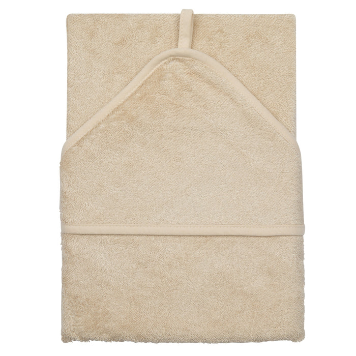 Timboo - HOODED TOWEL (74x74cm) - Frosted almond