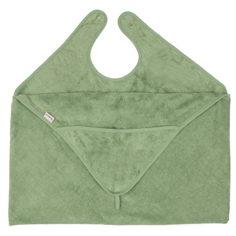 Timboo - CUDDLE TOWEL Adult/Baby (98x104cm) - ALOE GREEN