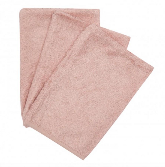 Timboo - WASHCLOTH (3 pieces) - Misty rose
