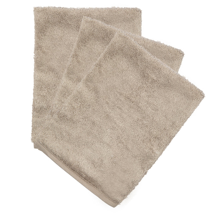 Timboo - WASHCLOTH (3 pieces) - Feather grey