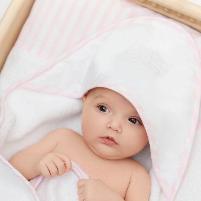 Tartine et Chocolat - CAPE DE BAIN - Garda rose pâle (70x70cm)