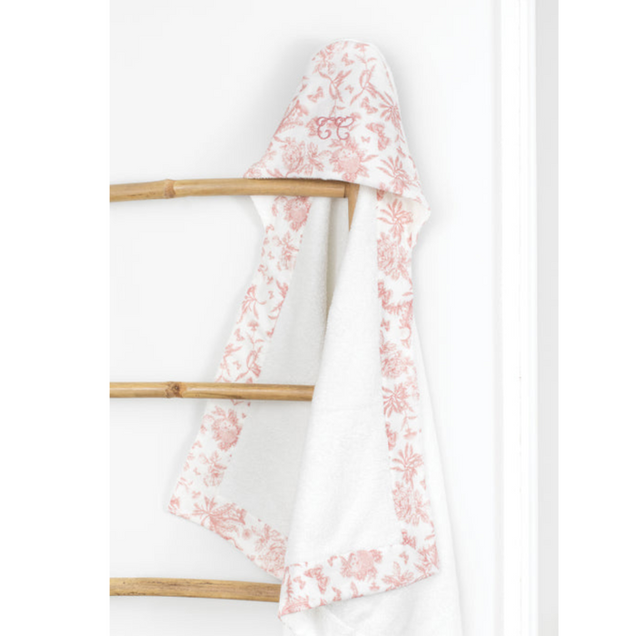Tartine et Chocolat - Badcape Toile de Jouy rose