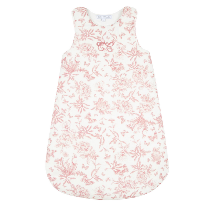 Tartine et Chocolat - Slaapzak 0-6 maand Toile de Jouy rose