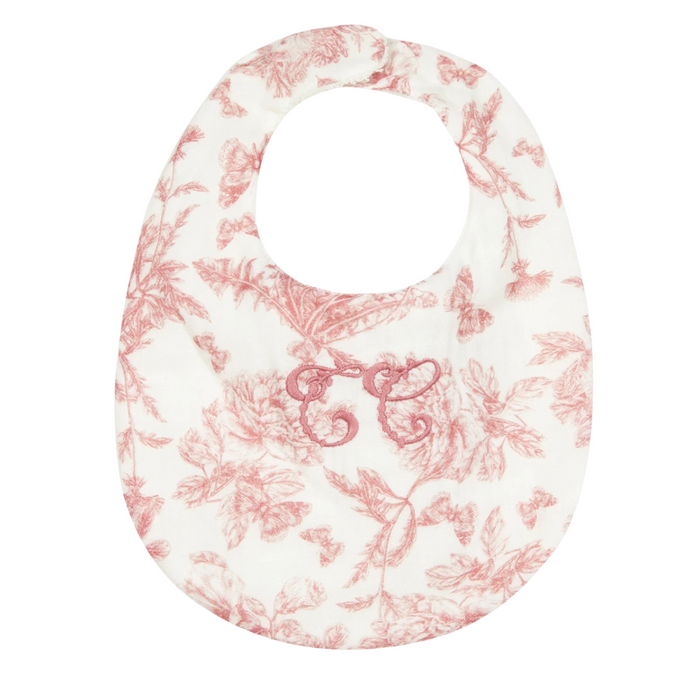 Tartine et Chocolat - Slabbetje Toile de Jouy rose