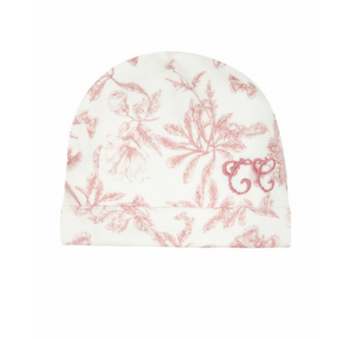 Tartine et Chocolat - Babymutsje Toile de Jouy rose T1