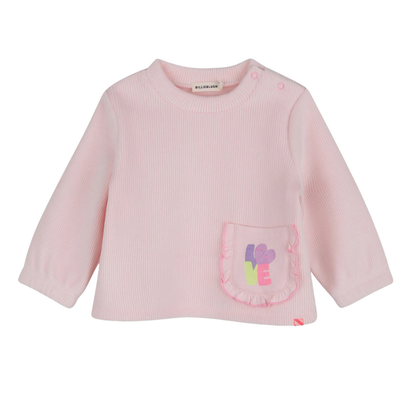 Billieblush - Set van Sweater en legging in zachte rib roze