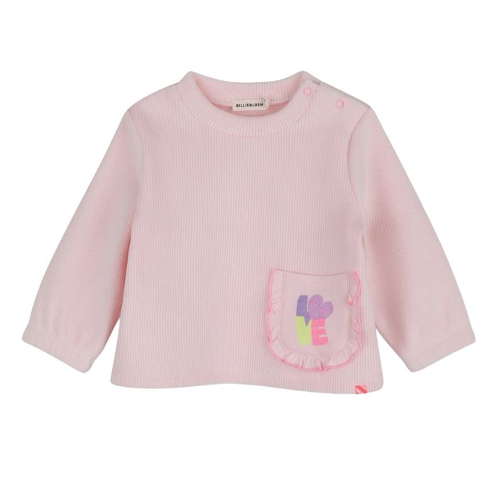 Billieblush - Set van Sweater en legging in zachte rib roze
