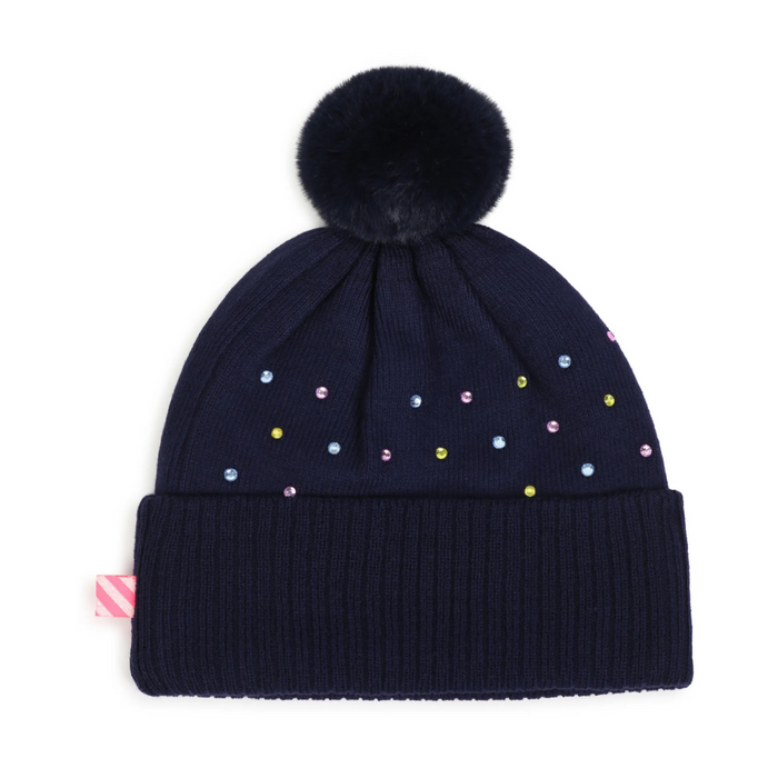Billieblush - Muts donkerblauw met strass T2 (3-8 jaar)