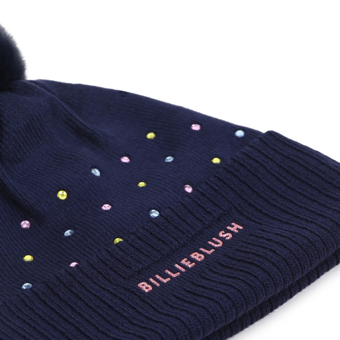 Billieblush - Muts donkerblauw met strass T2 (3-8 jaar)