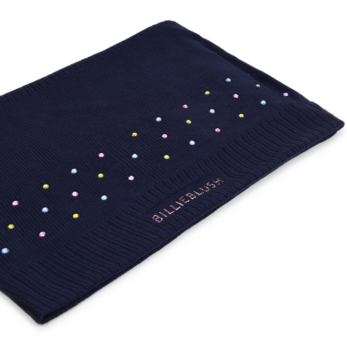 Billieblush - Sjaal donkerblauw met strass T2 (3-8 jaar)