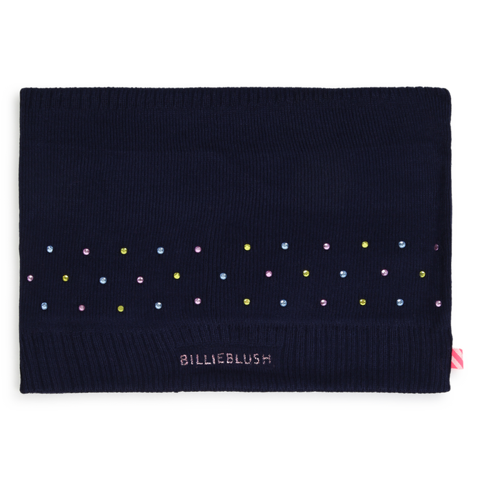 Billieblush - Sjaal donkerblauw met strass T2 (3-8 jaar)