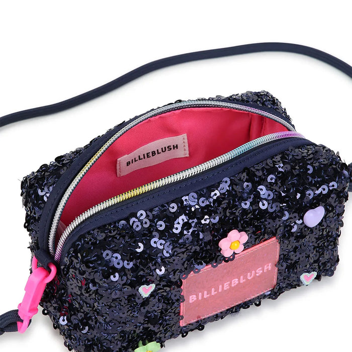 Billieblush - Handtasje blauw met pailletten