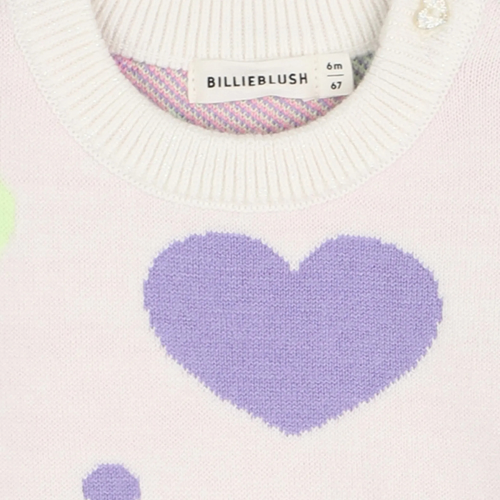 Billieblush - Set van Sweater en broek met hartjes Multicolor