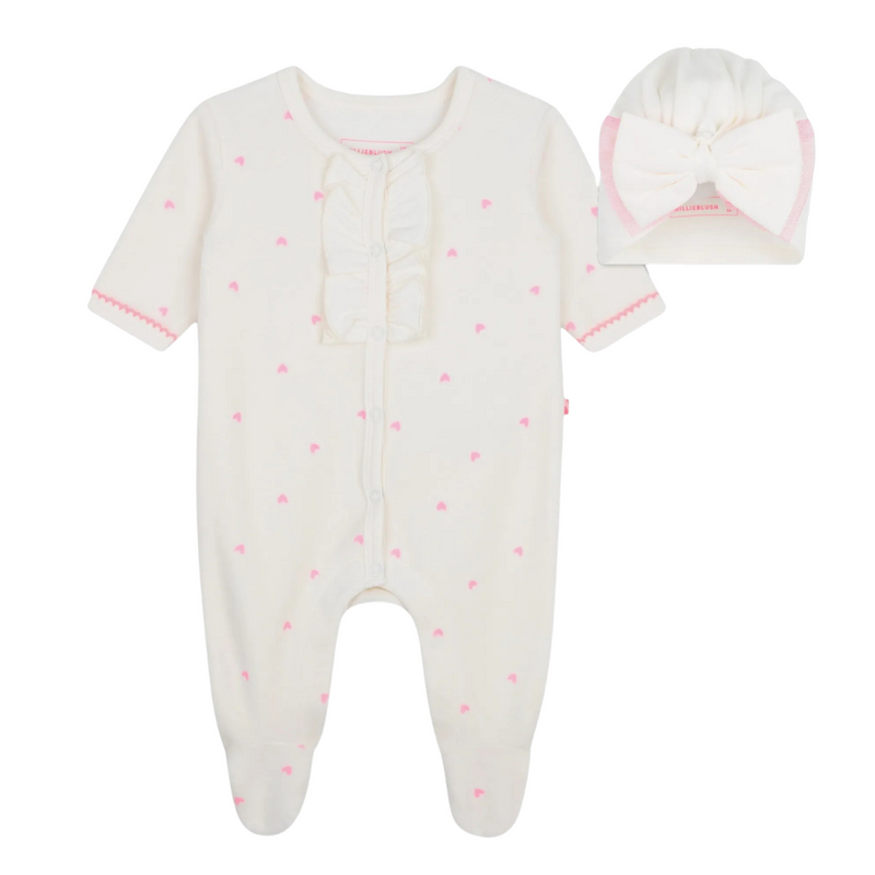 Billieblush - Set van babypakje met mutsje