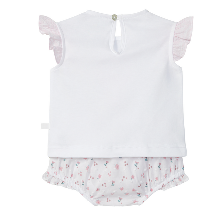 Laranjinha - 2-delige set van T-shirt en short met ijsje