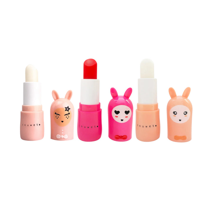 Inuwet - Set van 3 lippenbalsem Bisous d'amour