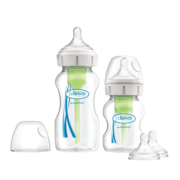 Dr. Brown’s - Options+ Anti-colic | Starterset Brede Halsfles 2-pack