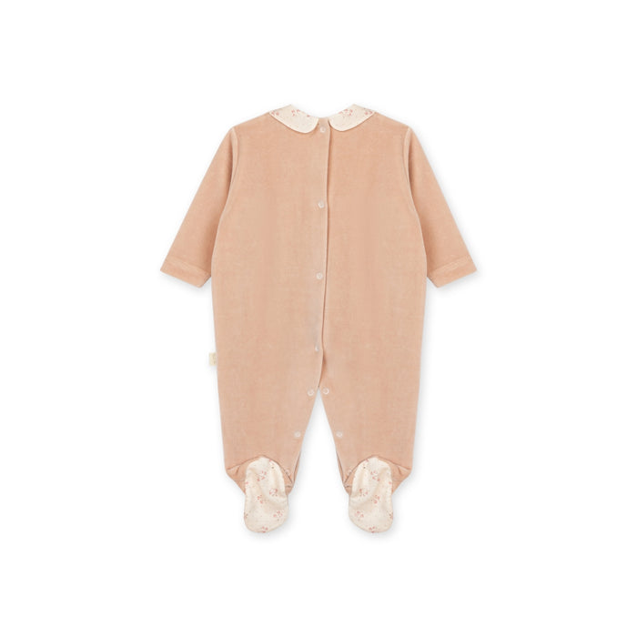 Baby Gi - Babypakje velours winter garden - Pastel Pink