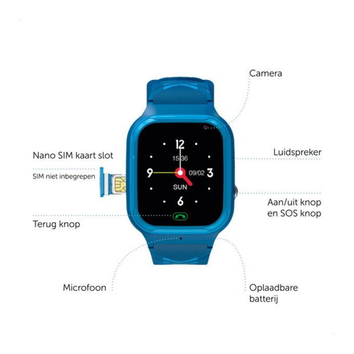 Zazu - Kids smartwatch - Blue